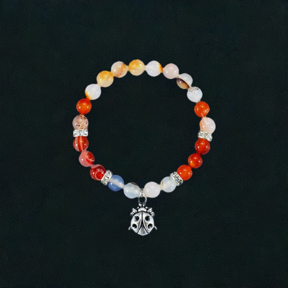 Ladybug bead bracelet NWT